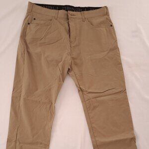 Denali Pants Men's Size 36x30 Stretch Lightweight 5 Pocket Khaki Brown